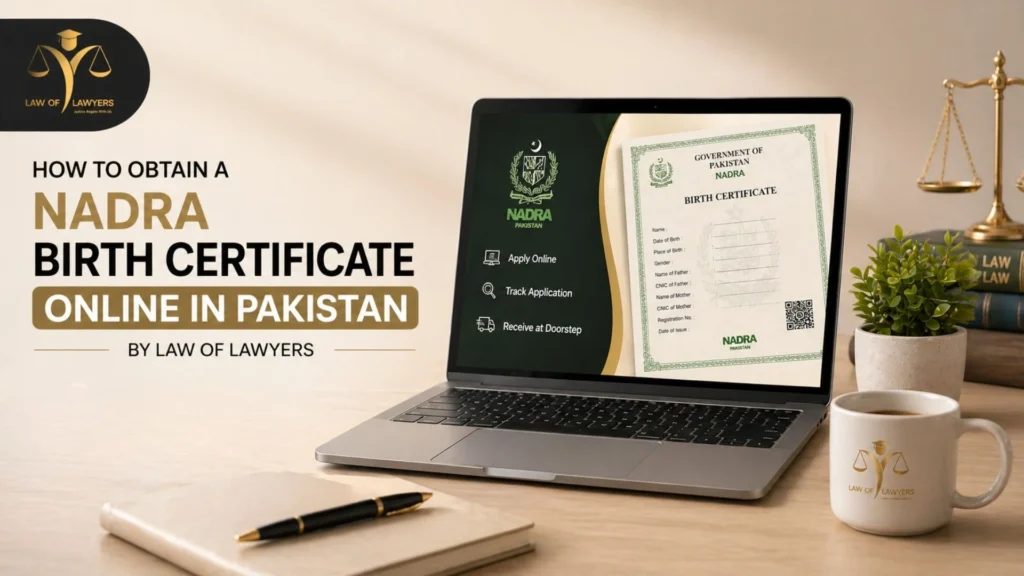 How to Obtain a NADRA Birth Certificate Online in Pakistan by Law of Lawyers