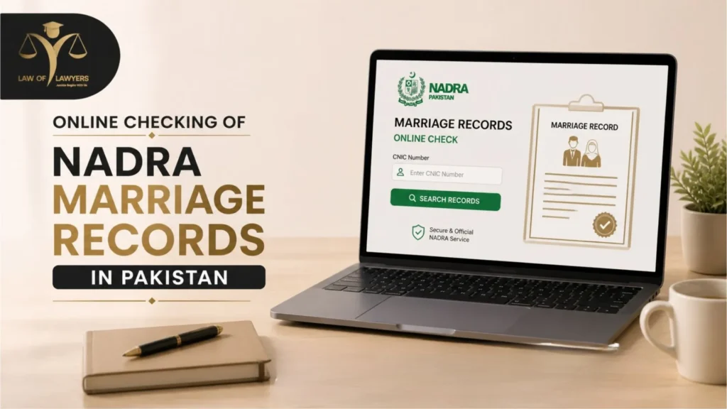 Online Checking of NADRA Marriage Records Pakistan