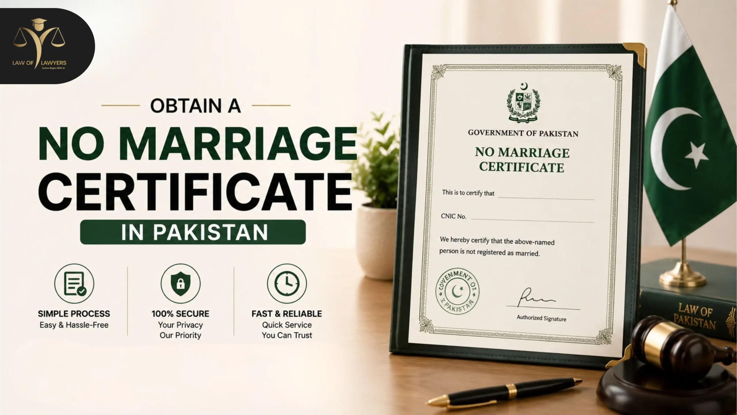 Obtain a No Marriage Certificate in Pakistan
