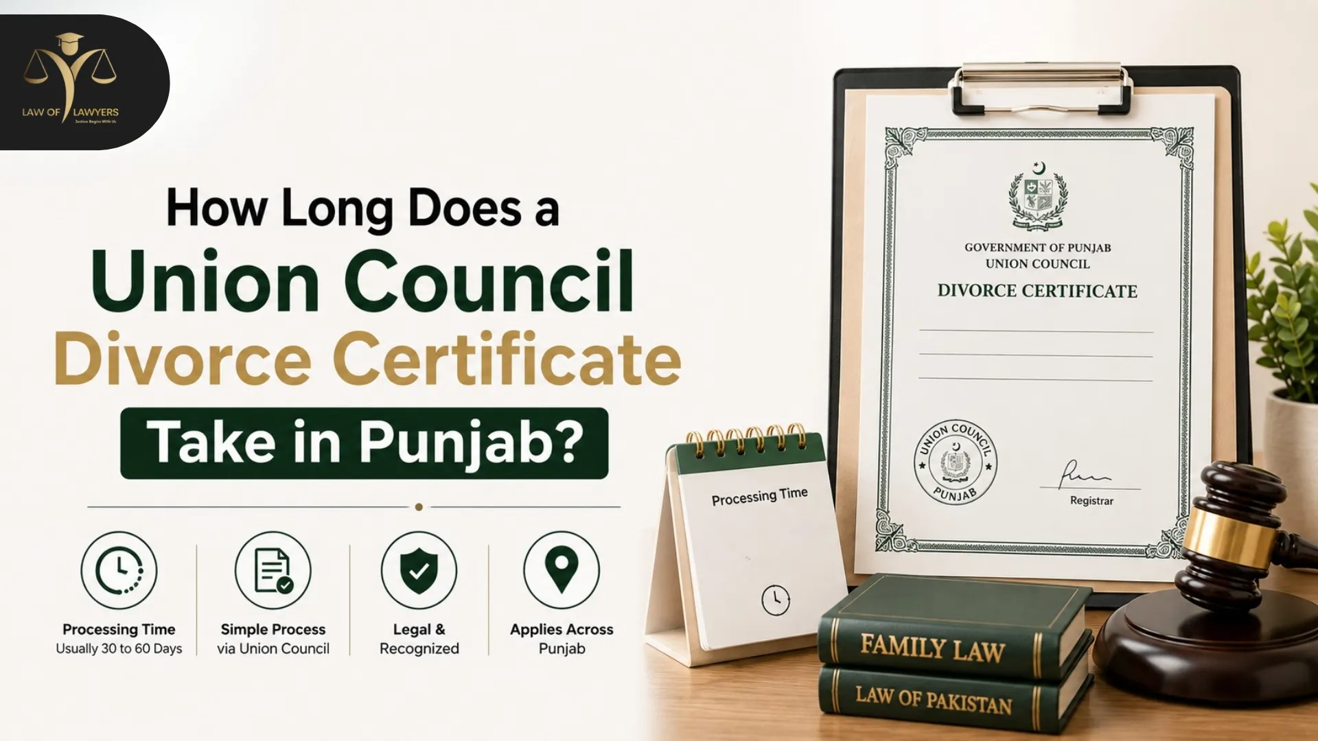Union Council Divorce Certificate Time