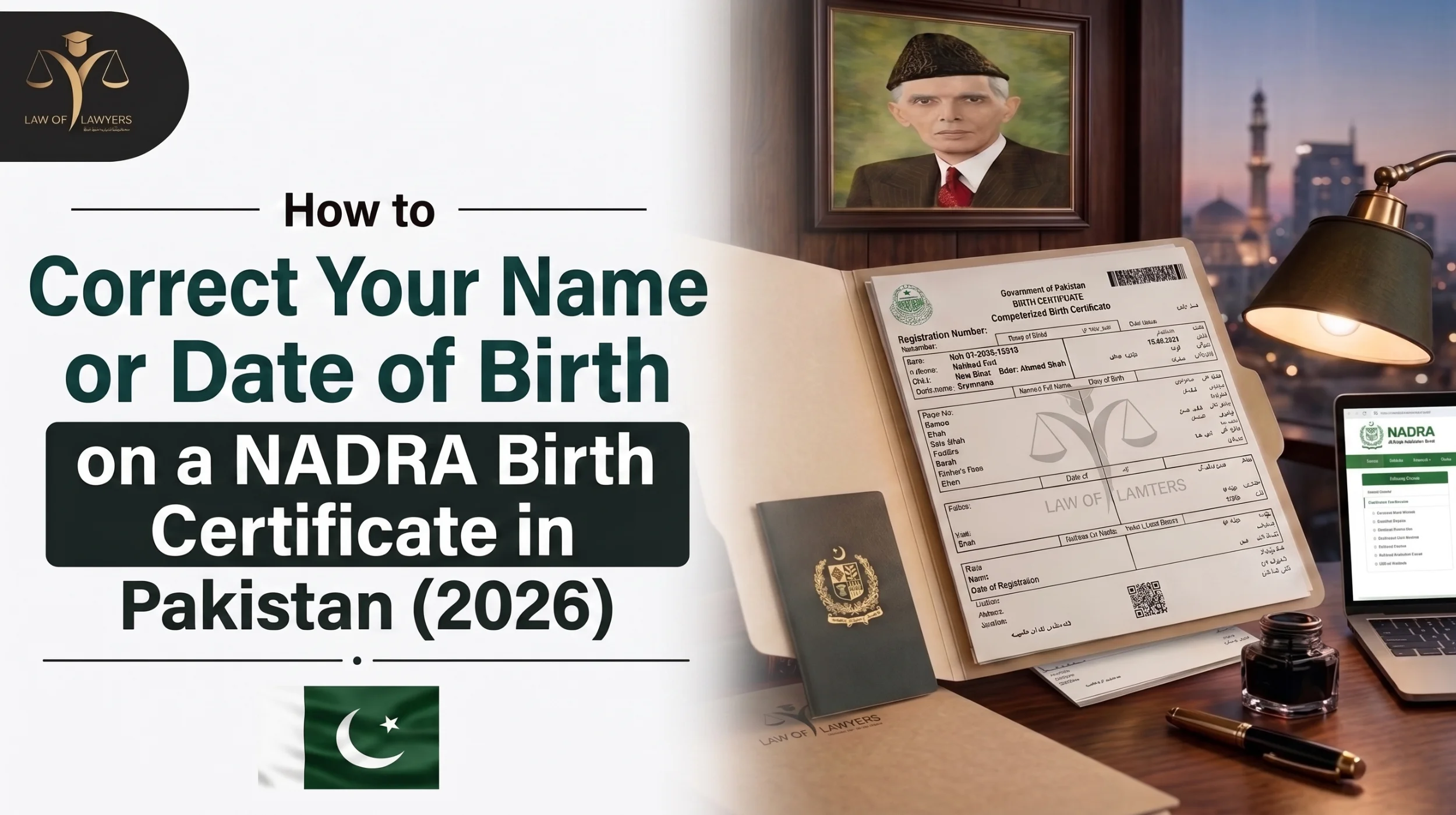 How to Correct Your Name or Date of Birth on a NADRA Birth Certificate in Pakistan (2026)