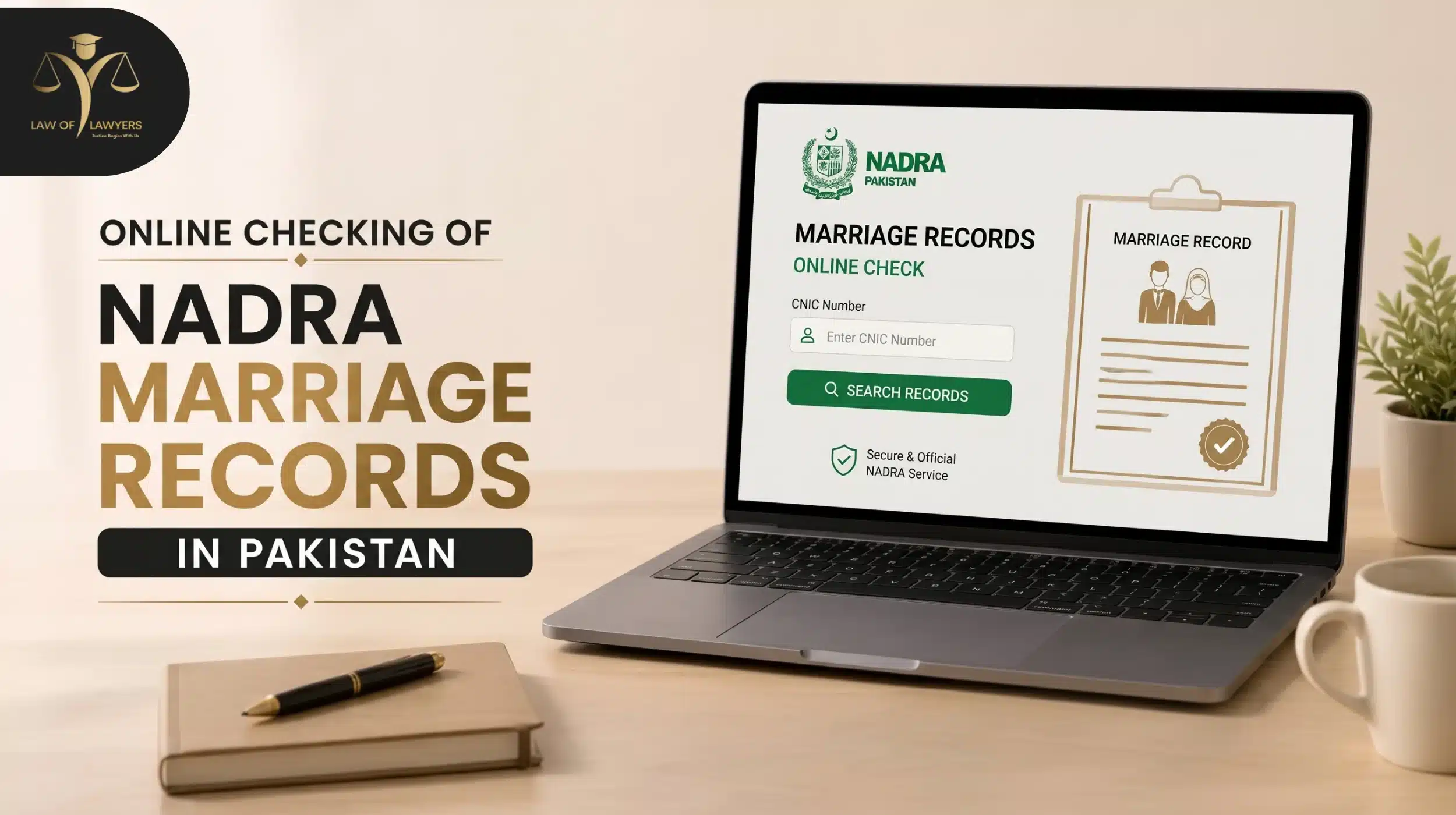 Online Checking of NADRA Marriage Records in Pakistan