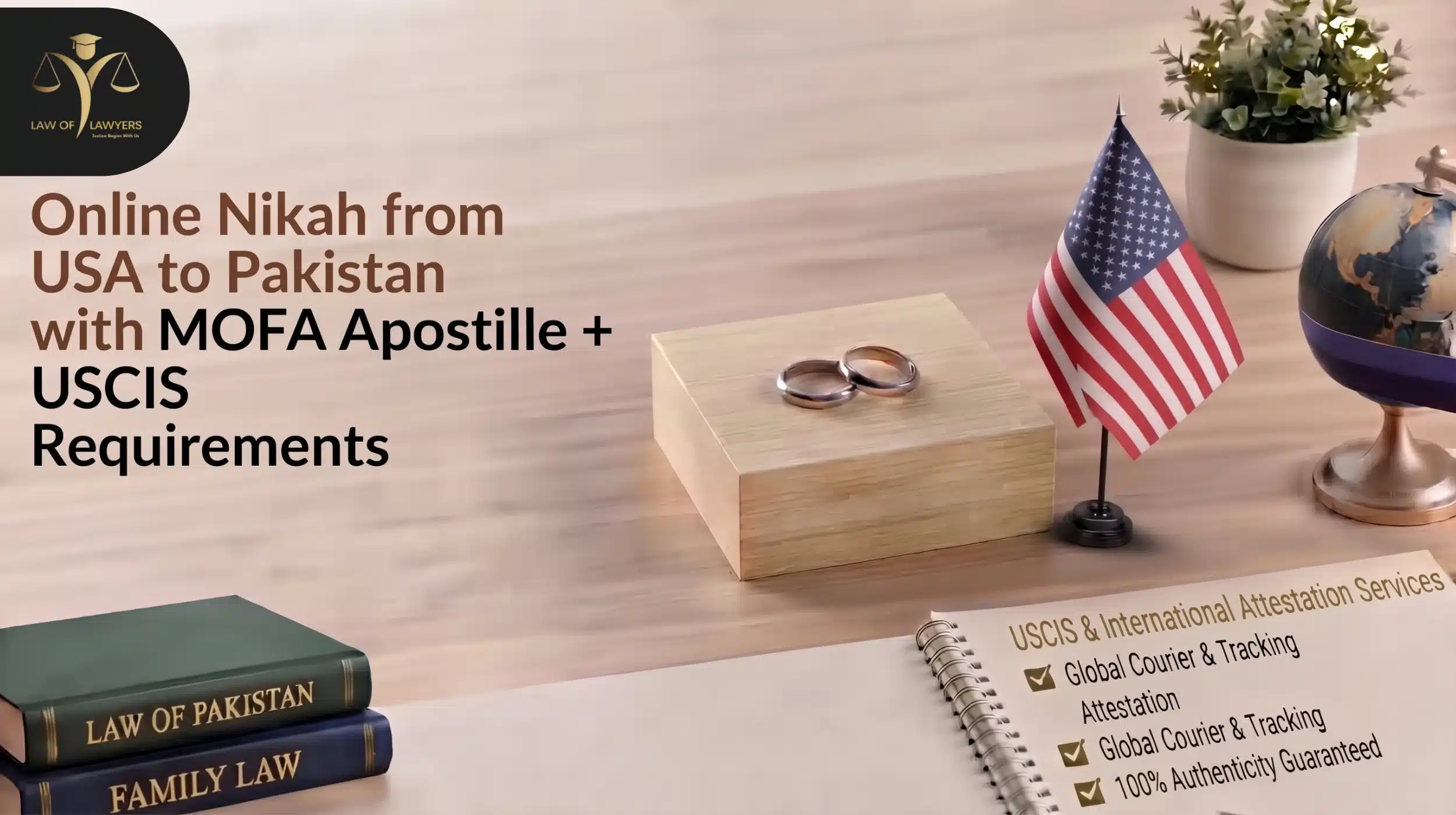 Online Nikah from USA to Pakistan with MOFA Apostille + USCIS Requirements